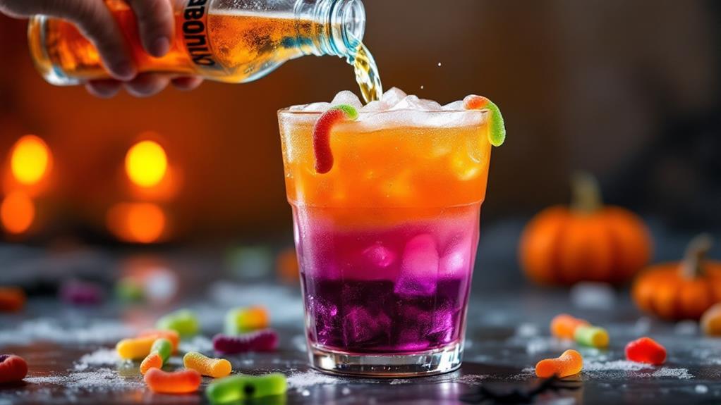 add soda garnish complete