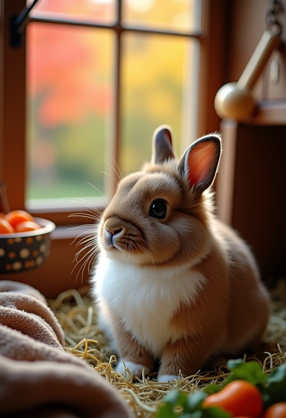 autumn care for rabbits