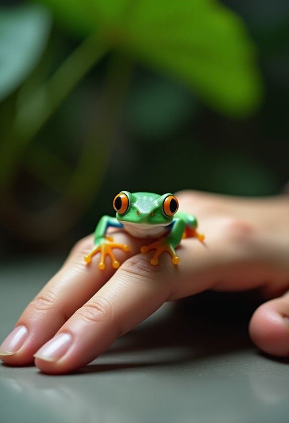 building trust with frogs