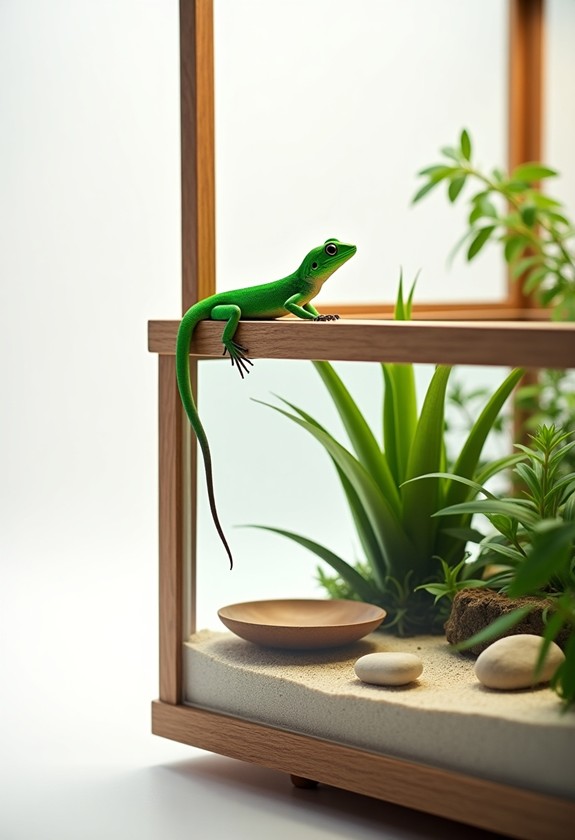 colorful lizards in habitat