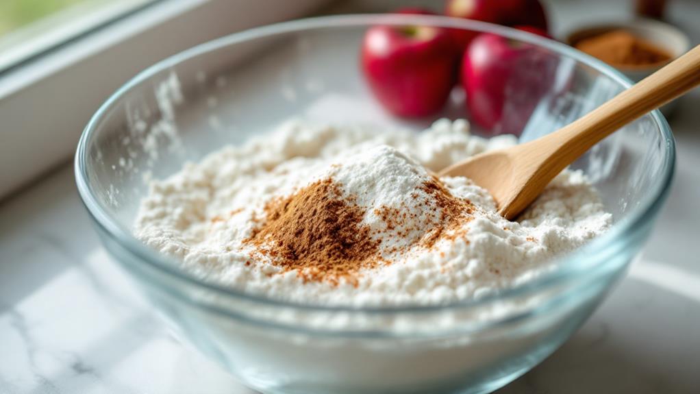 combine dry ingredients thoroughly