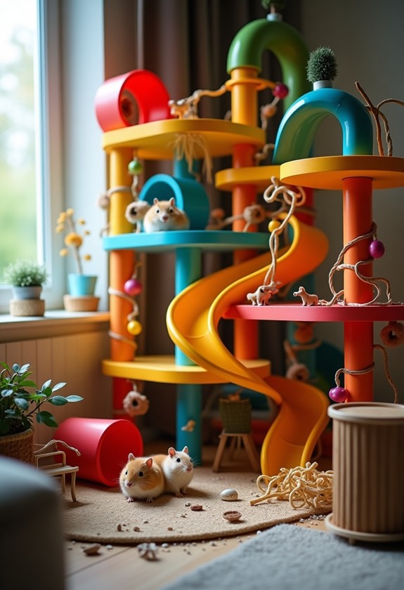 create gerbil play area