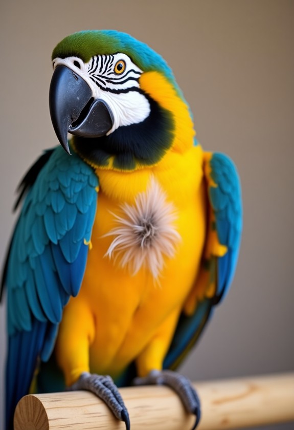 feather plucking in birds