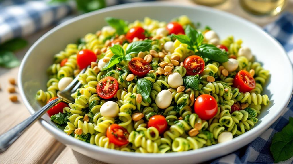 fresh basil pesto pasta