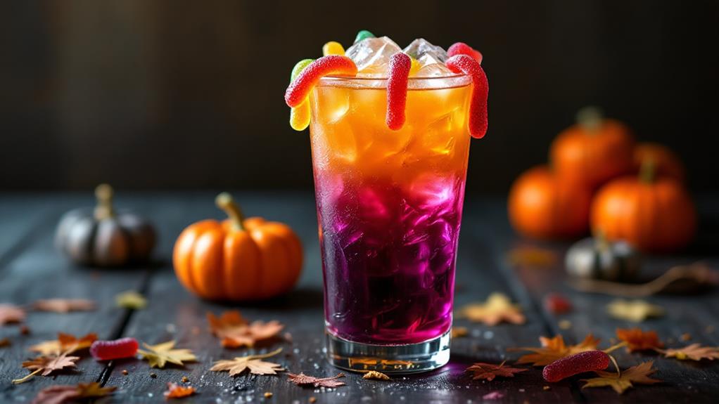 frightening kids halloween beverage