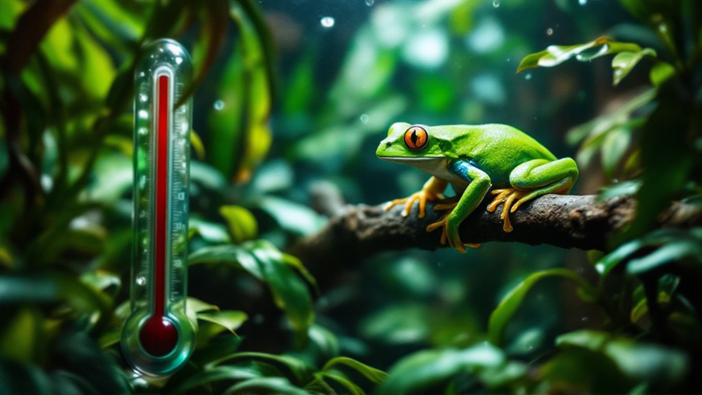 frog tank temperature requirements