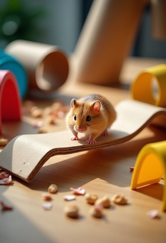 gerbil agility training fun