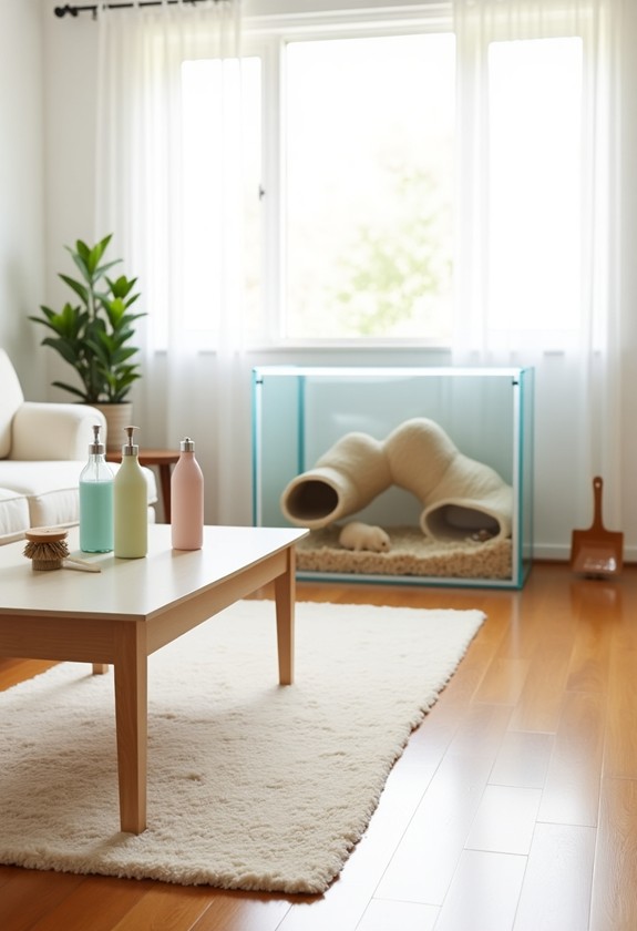 gerbil safe cleaning supplies recommended