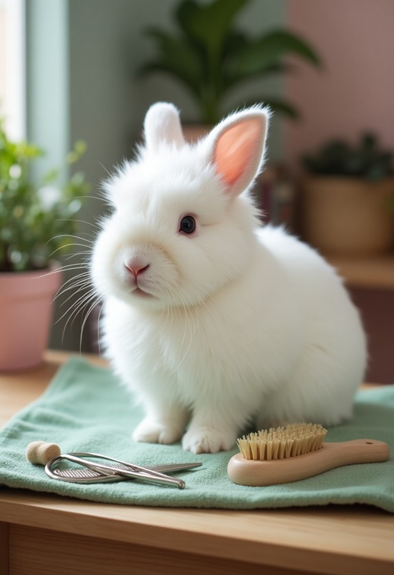 groom your rabbit s fur