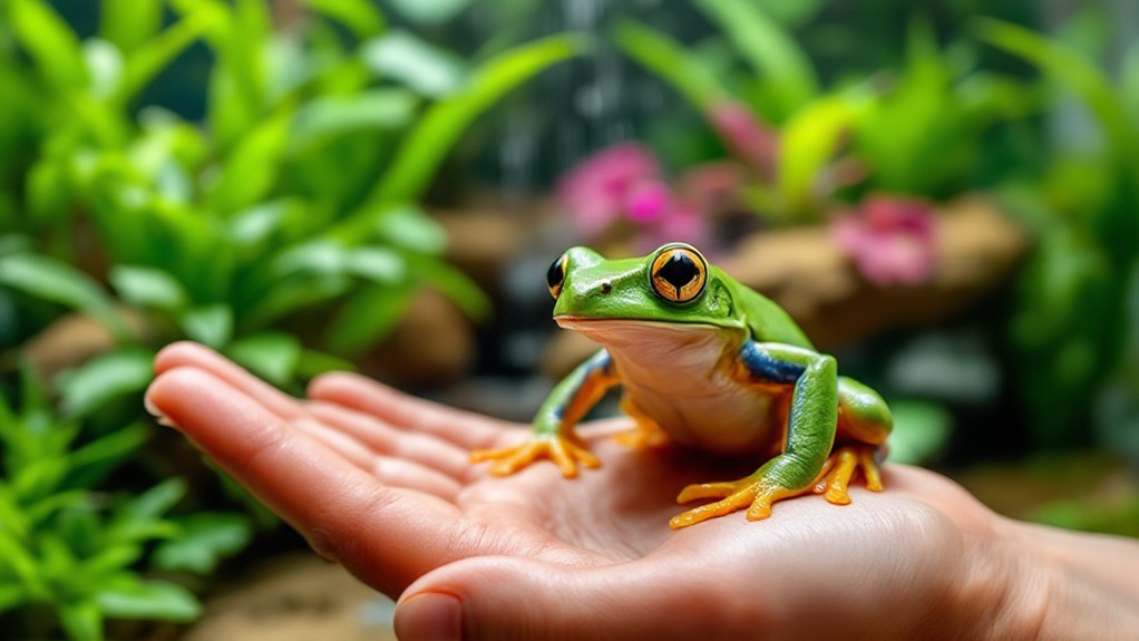 handling and bonding frogs