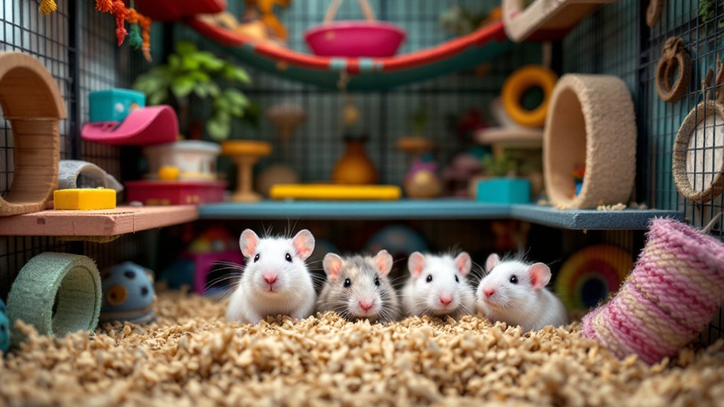 ideal cage size rats