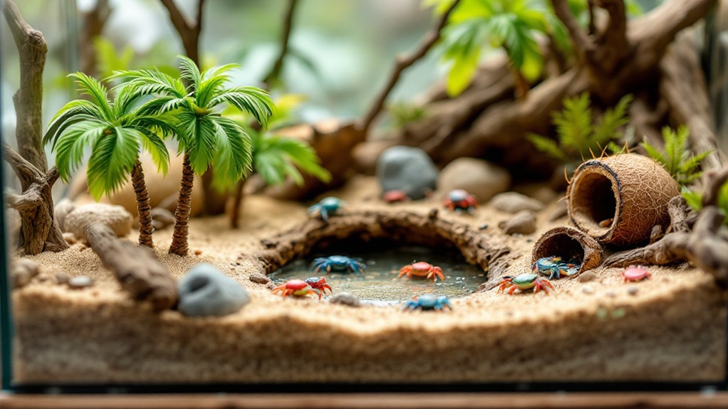 ideal hermit crab habitat