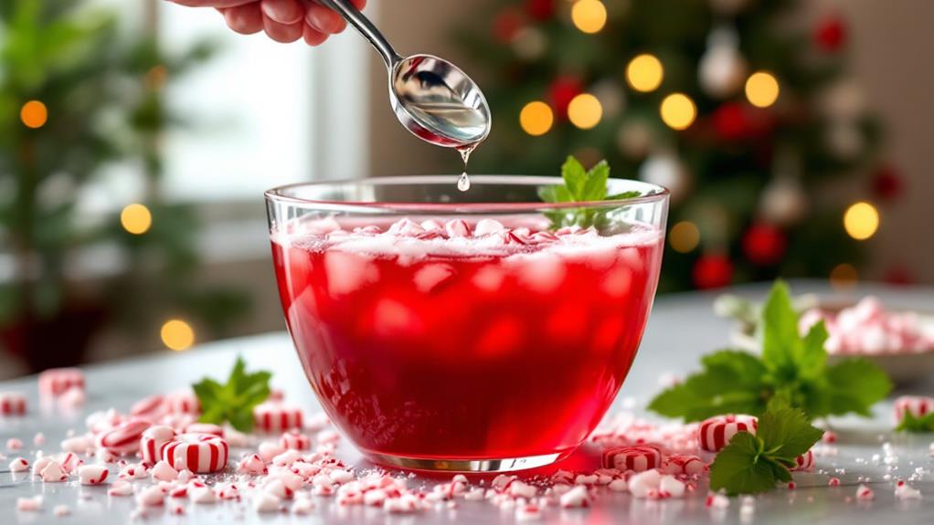 incorporate peppermint extract