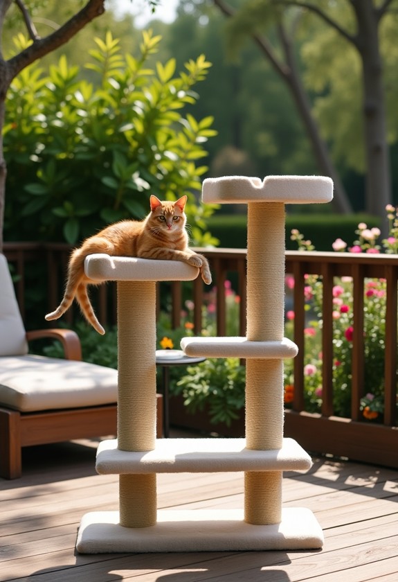 install cat scratching posts