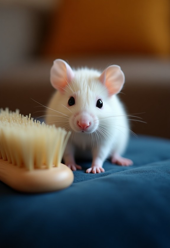 mouse grooming requires care