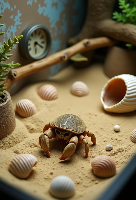optimal conditions for molting