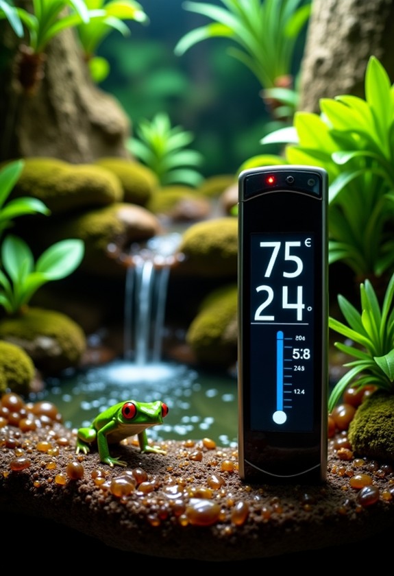 optimal frog temperature zone