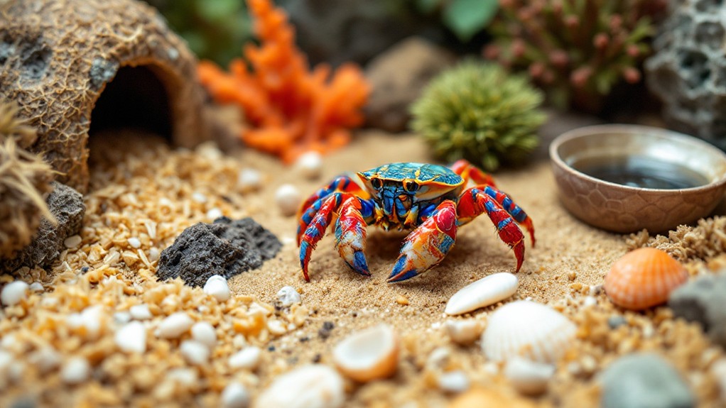 optimal substrates for hermit crabs