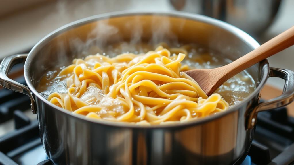 pasta cooked al dente