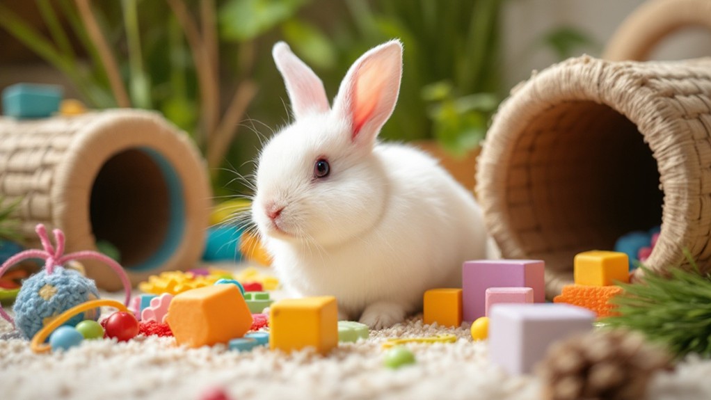 rabbits love safe toys