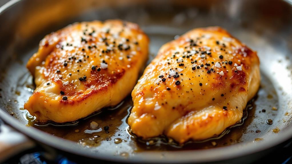 seasoned chicken cooking process