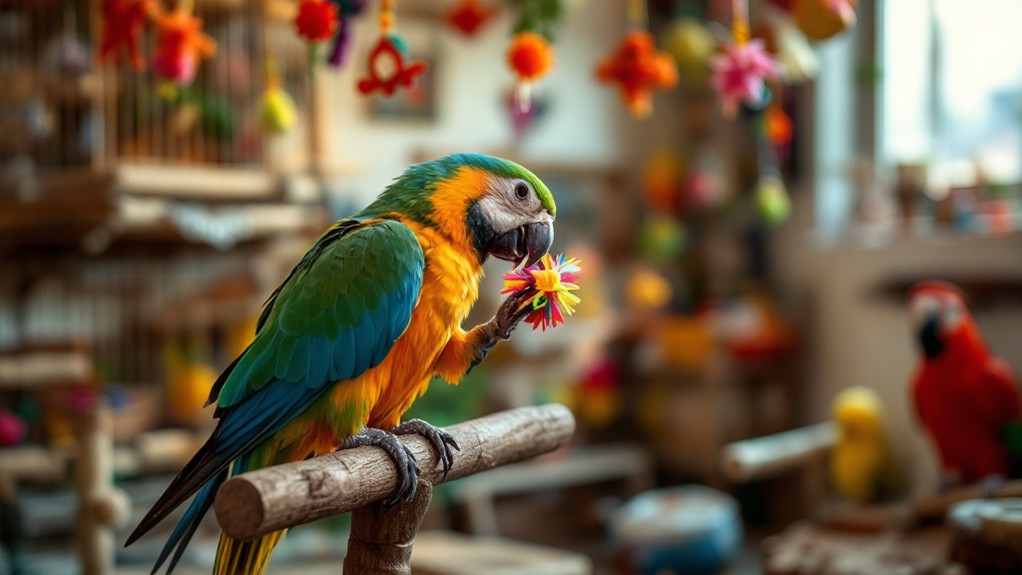 socialize your shy bird