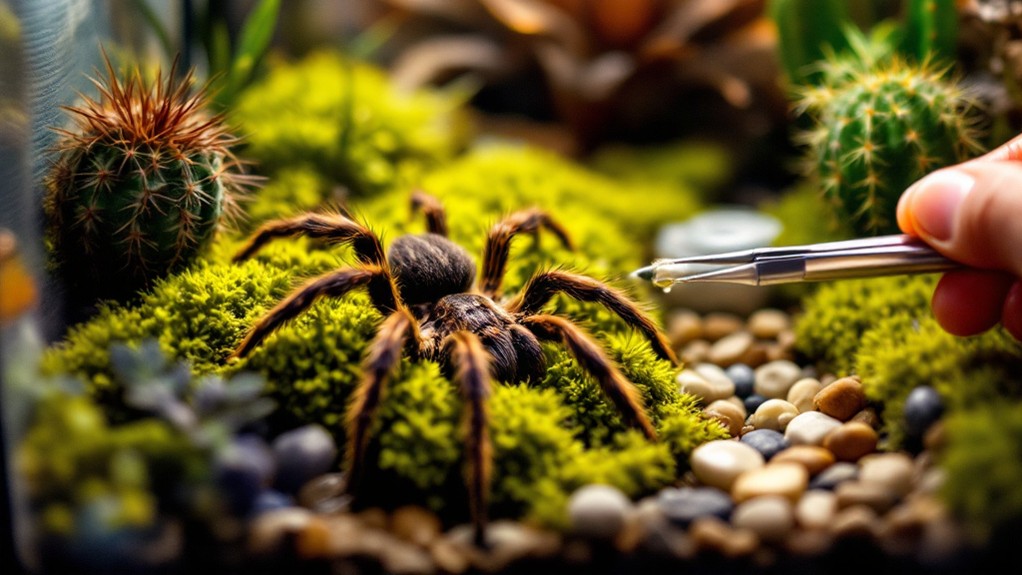 tarantula habitat cleaning tips