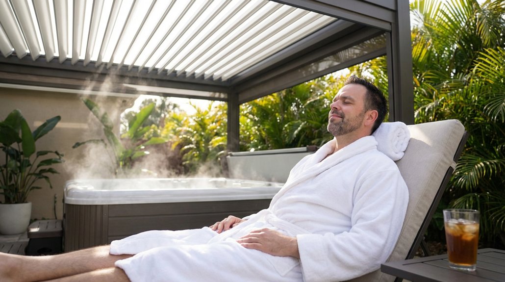 backyard luxury spa retreat