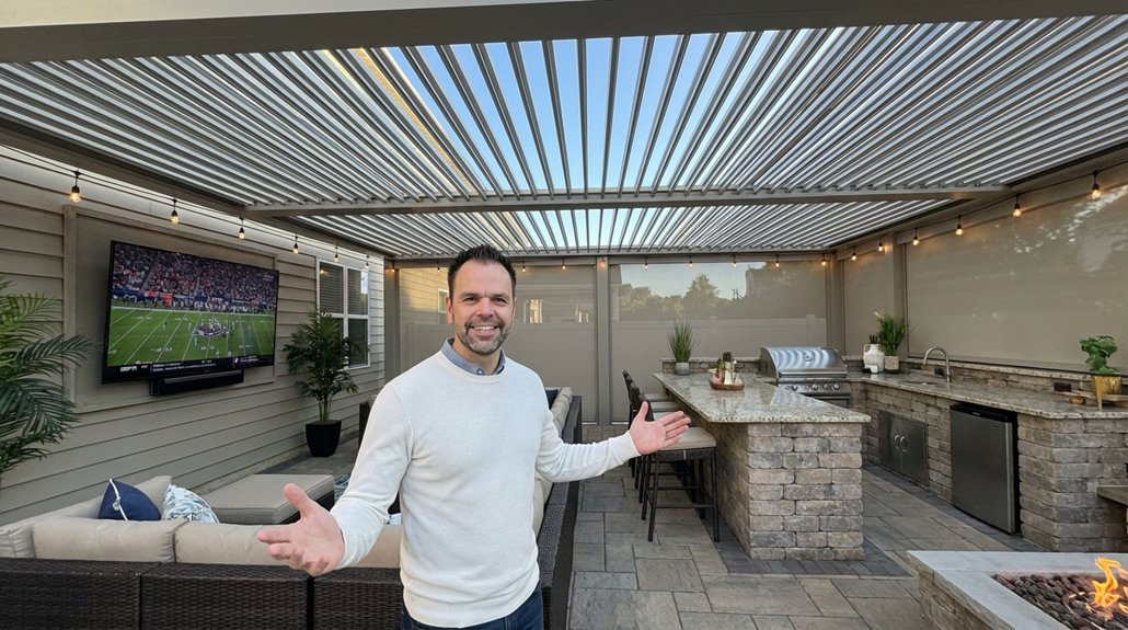 ultimate outdoor entertainment space