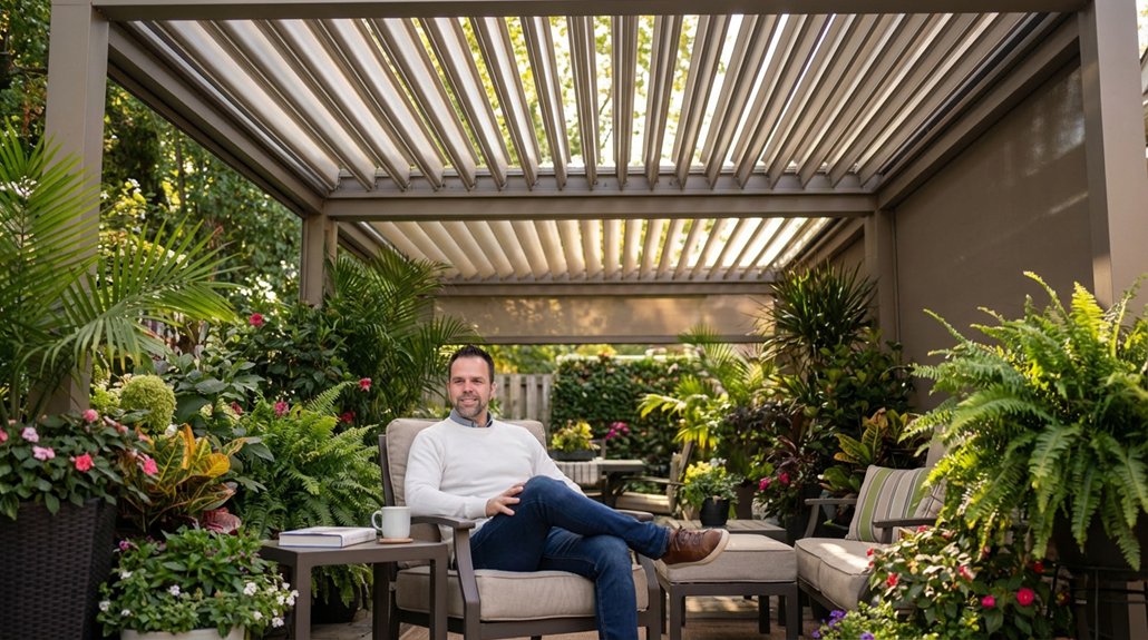 year round garden sanctuary created